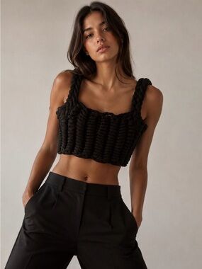 Zara Braided Knit Crop